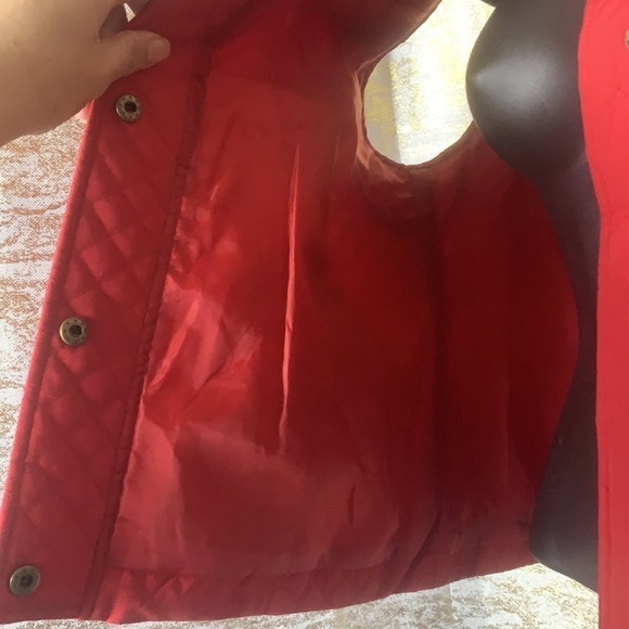NINE West Hot Red Sleeveless Women’s Puffer Vest Size M - Picture 8 of 12